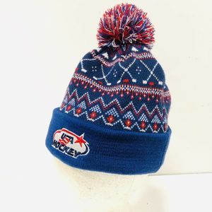 Usa Hockey Beanie Cap Nhl Labatt Blue 